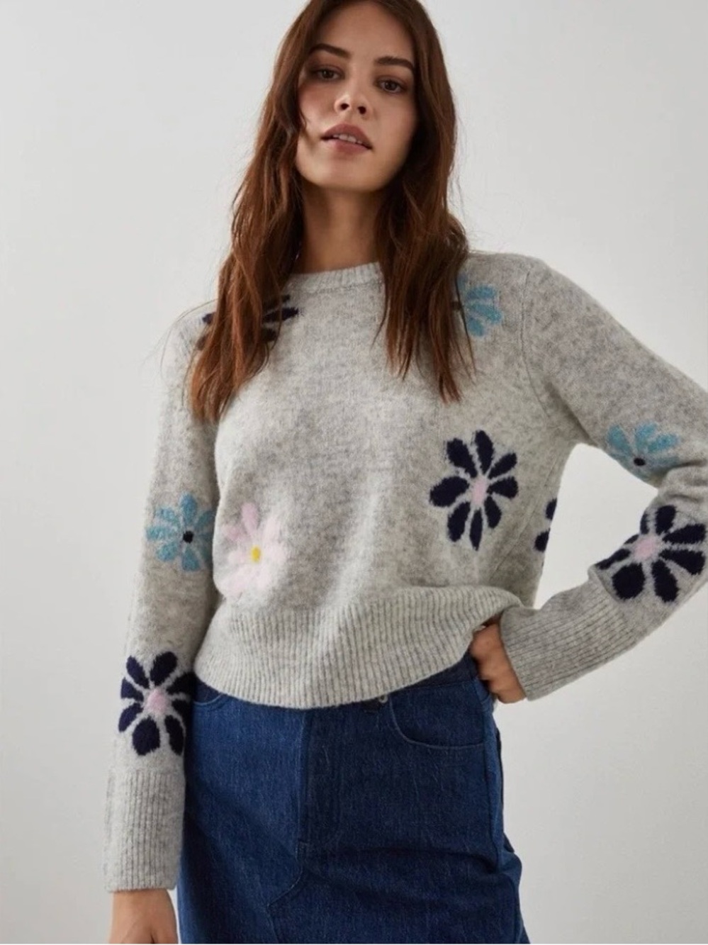 Rails Anise Sweater in Grey Multi Size Small